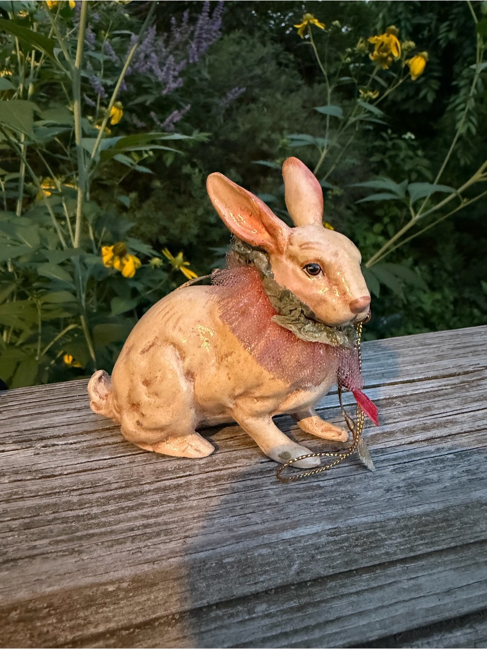 Katherine’s Collection Rabbit Collectible 3.5” X 3.5”Resin Victorian Appearance